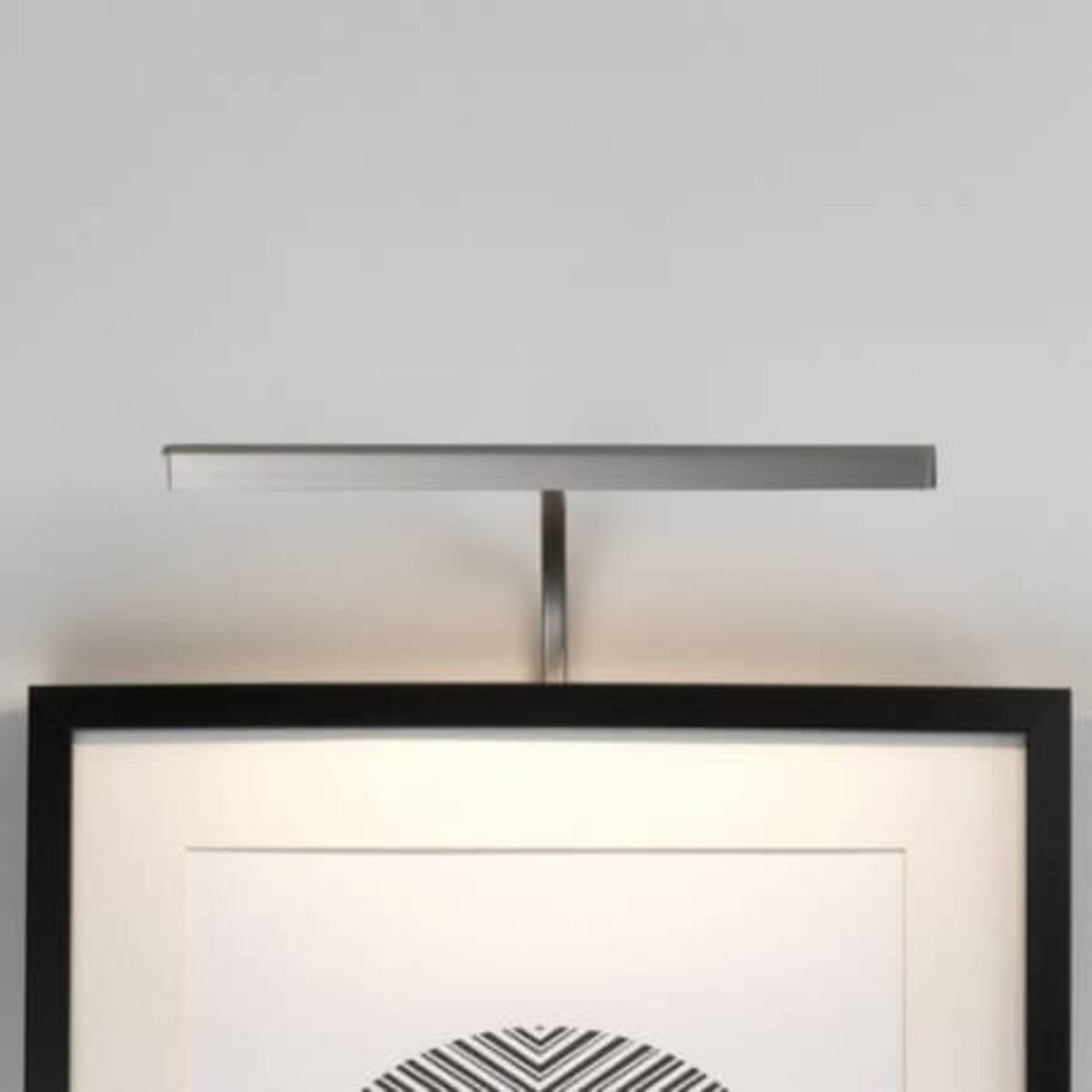 Applique Mondrian 300 Frame Mounted LED pour Ã©clairage de tableau - Nickel