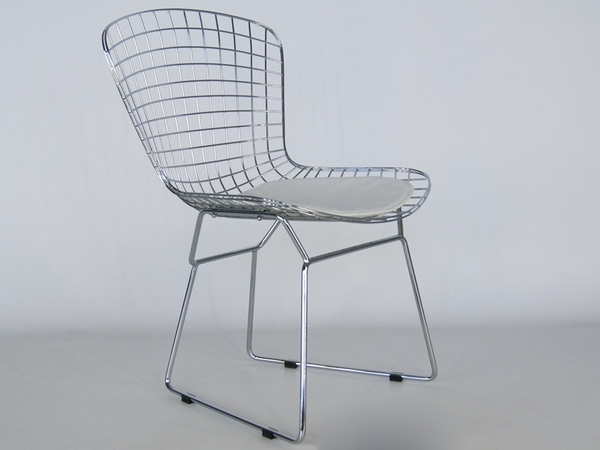 Chaise Bertoia Wire Side - Blanc