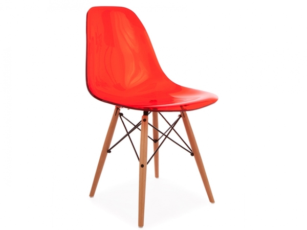 Chaise DSW - Rouge transparent