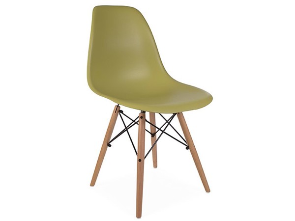 Chaise DSW - Vert moutarde