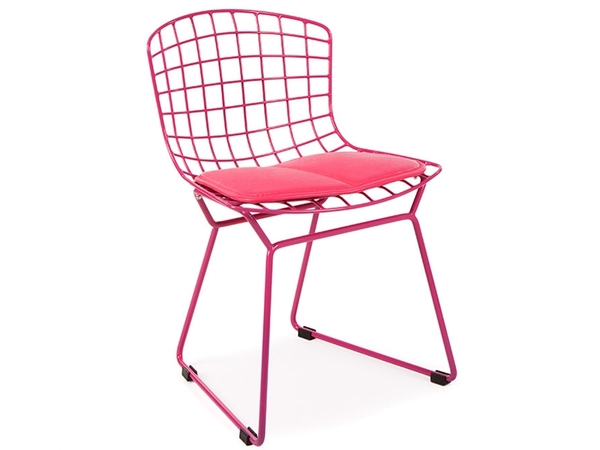 Chaise enfant Bertoia Wire Side - Rose