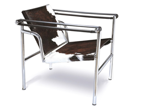 Chaise LC1 Le Corbusier - Pony marron