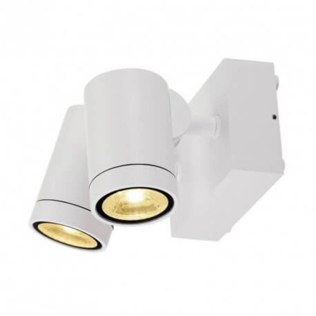 Double spot extérieur Helia LED IP55 H10 cm - Blanc