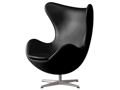 Fauteuil Egg Arne Jacobsen - Noir