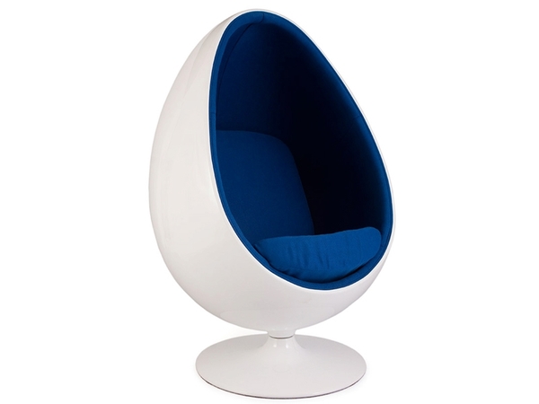 Fauteuil Egg ovale - Bleu