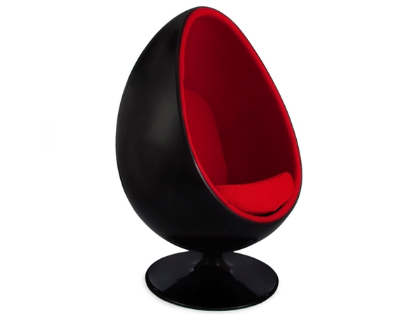 Fauteuil Egg ovale - Rouge