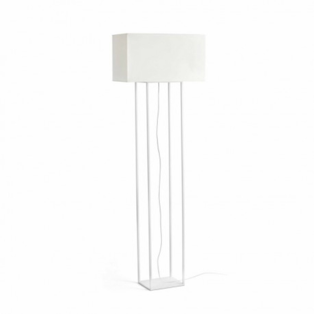 Lampadaire design abat-jour Vesper H135 cm - Blanc