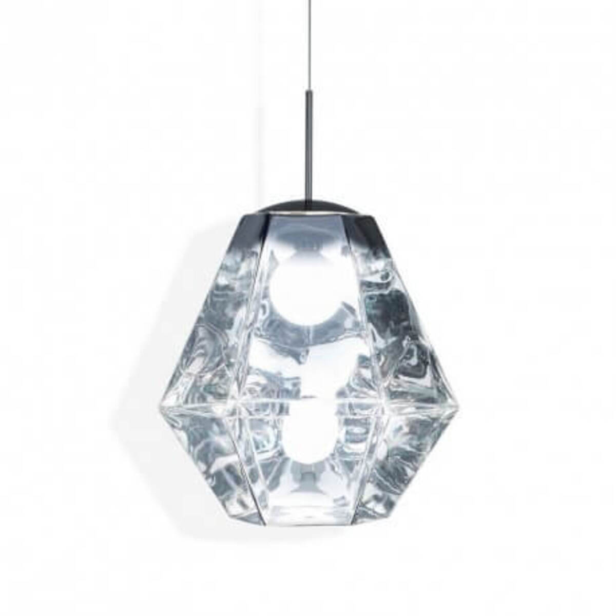 Lampe design géométrique Cut Tall  D50 cm - Chrome