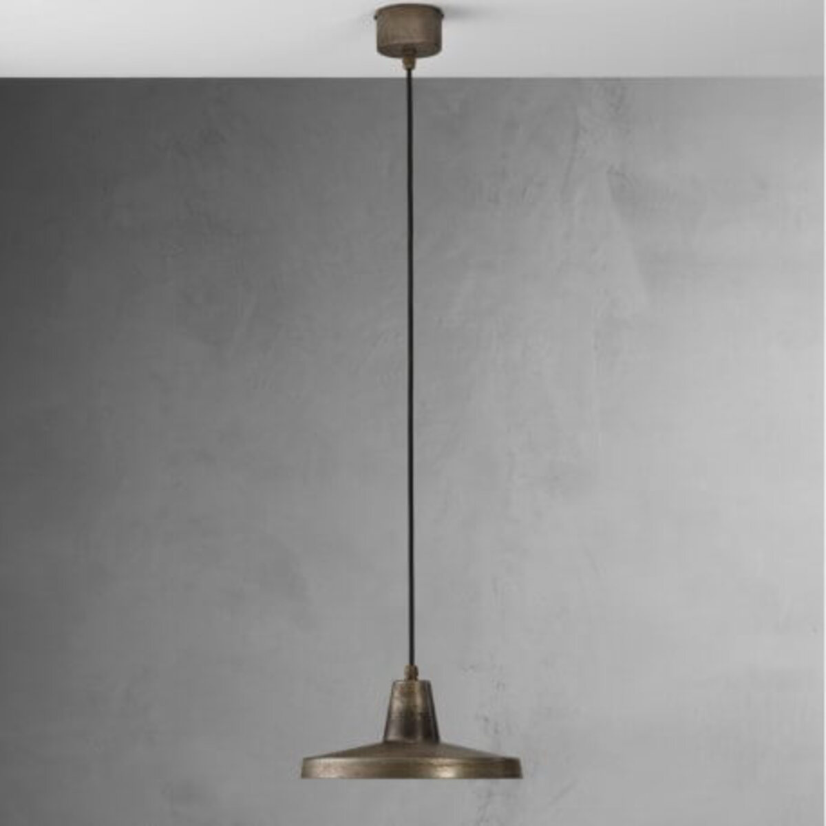 Lampe industrielle vintage Officina D30 cm - Rouille