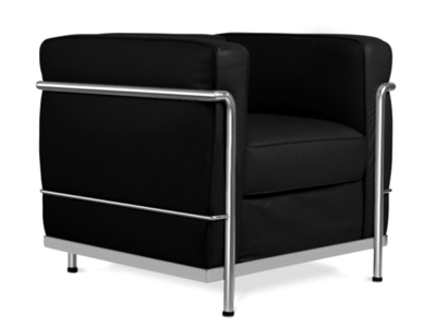 LC2 fauteuil Le Corbusier - Noir