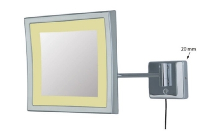 Miroir mural LED rectangulaire 