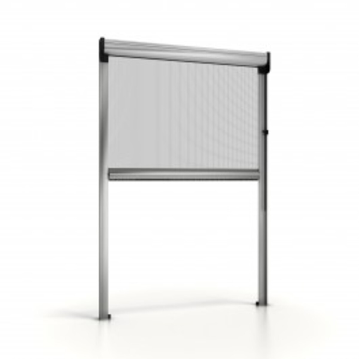 Moustiquaires pour portes et fenêtres Silver.02 800 x 2200 Brun Toile opaque blanc-blanc Enroulable