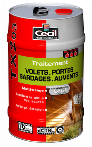 Nouvelle gamme de traitement du bois Cecil Professionnel