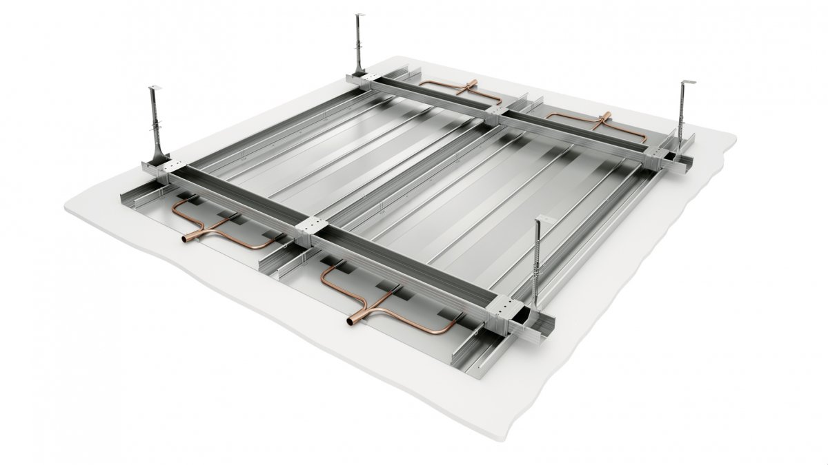 Nouvelle solution de chauffage et rafraîchissement avec plafond plâtre Zehnder