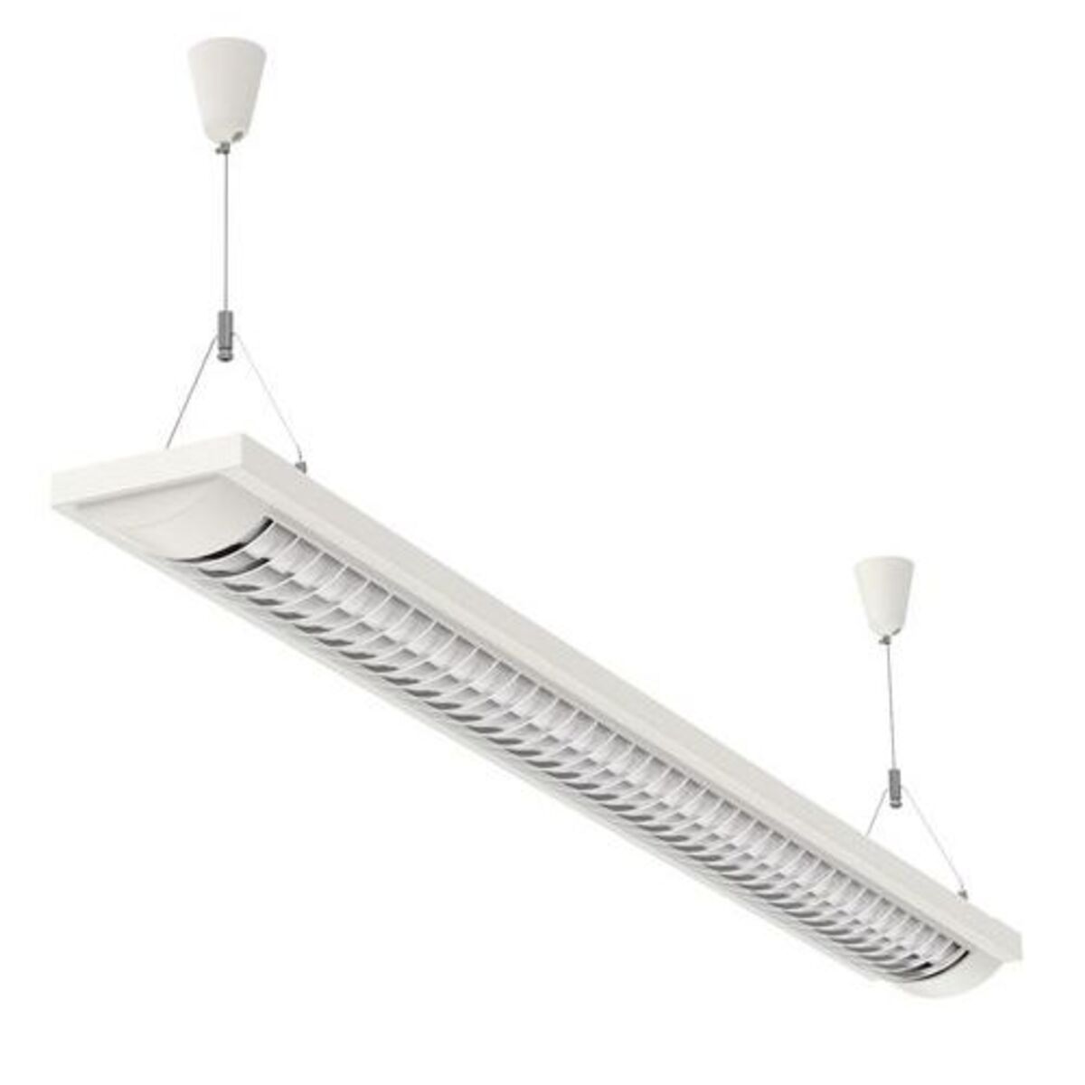Plafonnier LED Line 2x36W 125cm blanc,