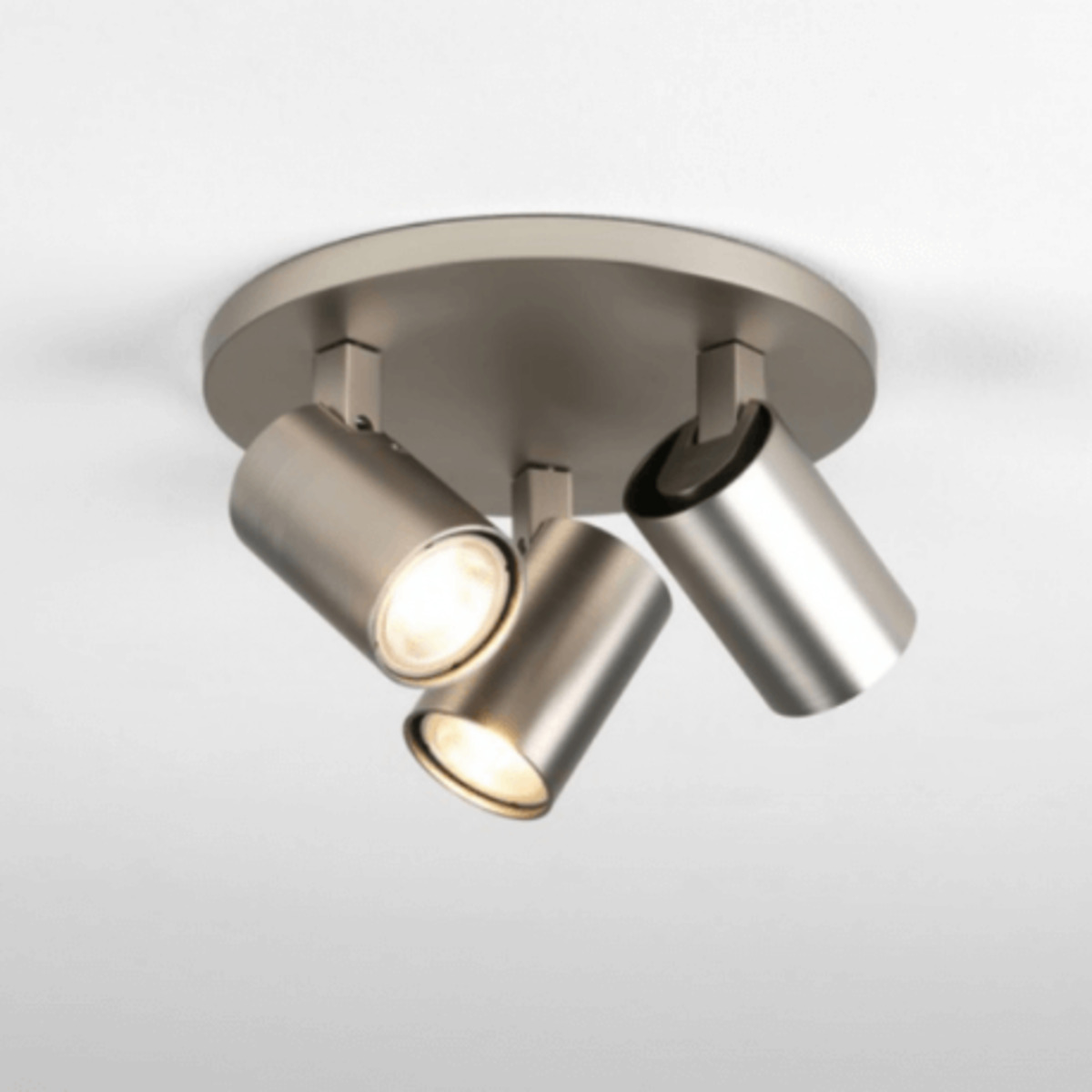 Spots d'intÃ©rieur Ascoli triple rond D22 cm - Nickel