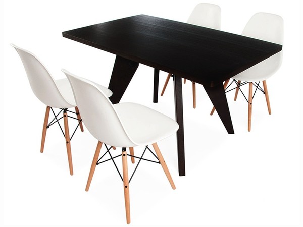 Table Prouvé et 4 chaises