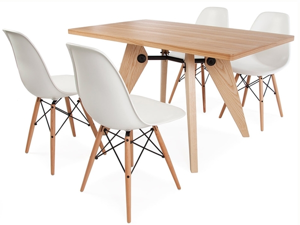 Table Prouvé et 4 chaises