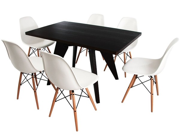 Table Prouvé et 6 chaises