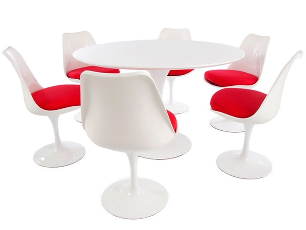 Table Tulip Saarinen et 6 chaises