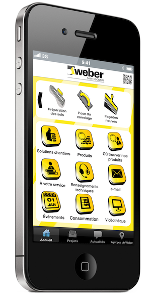 Weber, une application pour smartphone avec son catalogue produits